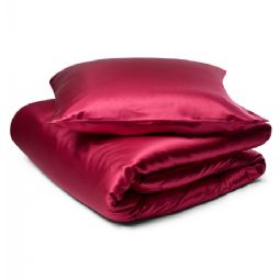 Silke sengetøj - Mørk pink sengetøj - Sengesæt i 100% morbærsilke - By Borg